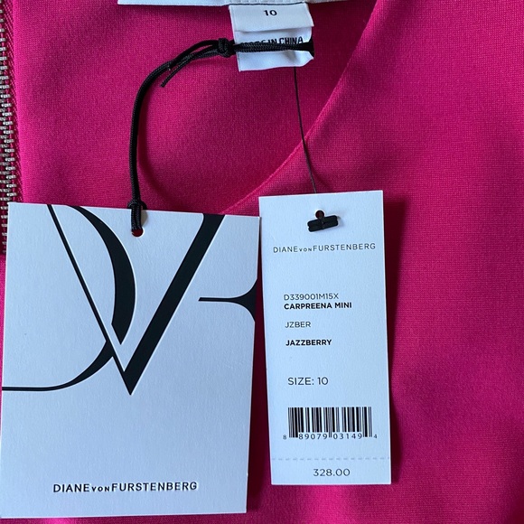 NWT Diane Von Furstenberg Carpreena Dress Pink - Picture 7 of 10
